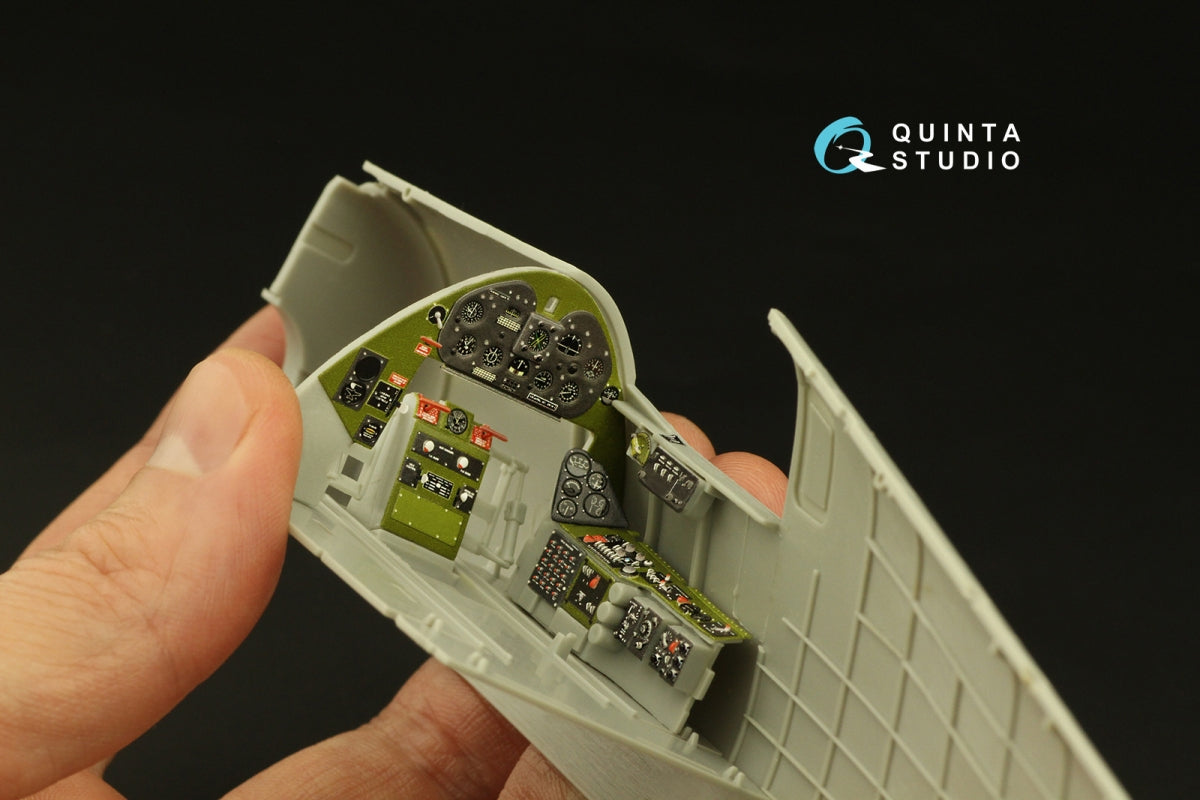 Quinta Studio QD32195 F6F-5 Hellcat 3D-Printed &amp;amp; colored Interior on decal paper (Trumpeter) 1/32 – obrázek 9