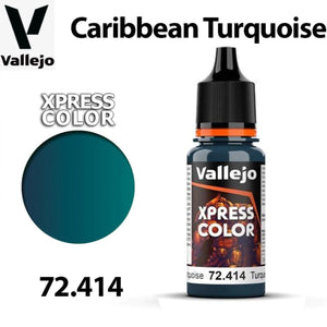 Vallejo 72414 Xpress Color - Caribbean Turquoise 18ml