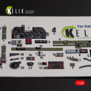 KELIK K48016 Р-47D &amp;quot;Thunderbolt&amp;quot; interior 3D decals for Italeri/Academy kit 1/48 – image 4