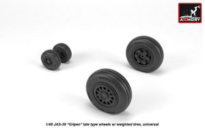 Armory Models AW48504 JAS-39 Gripen wheels w/ weighted tires, late 1/48 – Bild 3