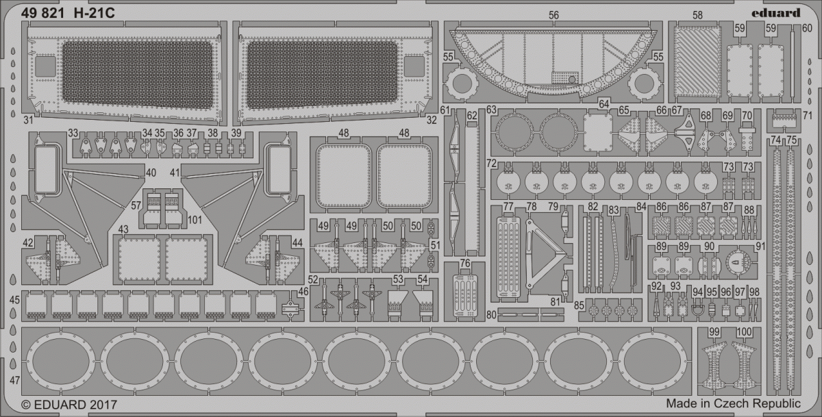 Eduard 49821 H-21C ITALERI 1/48 – Bild 2