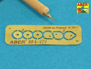 Aber 35L-171 Set of gun barrel tips for MG 08 x3 pcs. And barrel tips for MG 08/15 x 3 pcs. 1/35 – image 3
