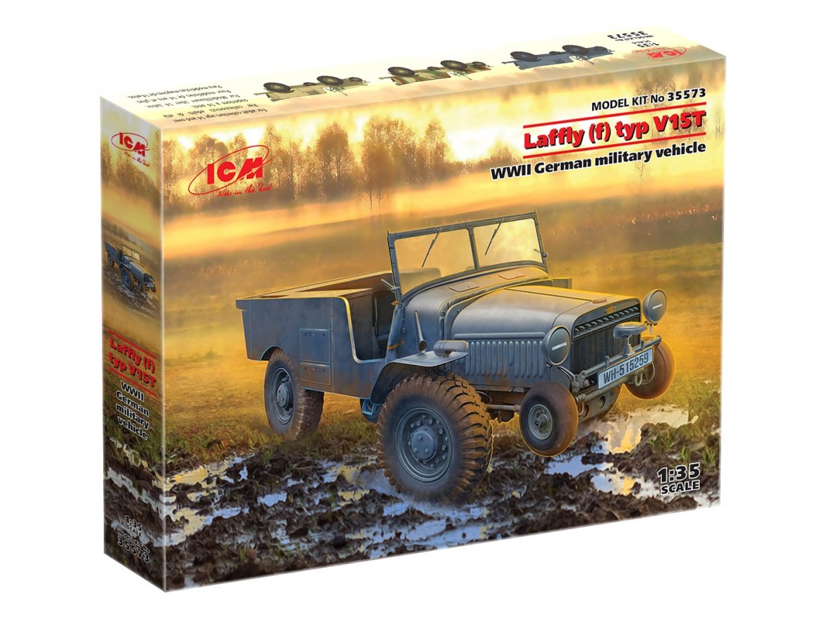 ICM 35573 Laffly (f) Typ V15T WWII German military vehicle 1/35 – zdjęcie 2