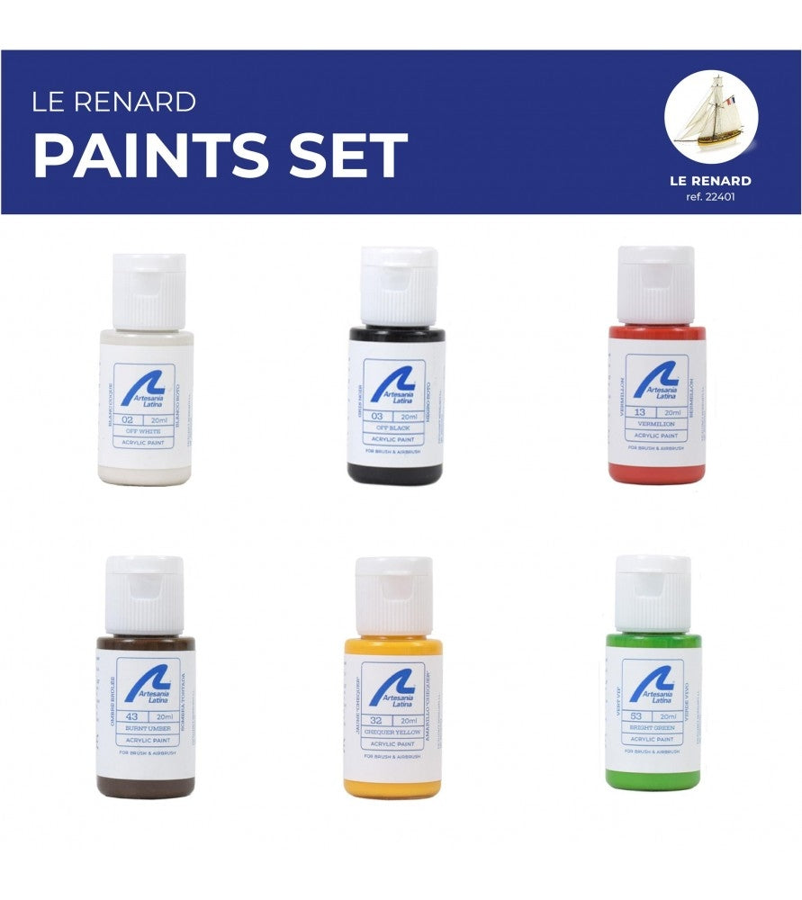 ARTESANIA LATINA 277PACK18 Zestaw farb akrylowych 6x20 ml - La Renard