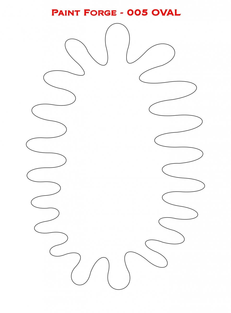 Paint Forge PFST005L STENCIL - OVAL – image 2