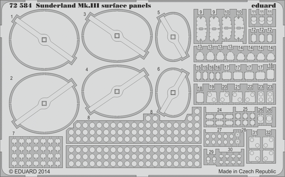 Eduard BIG7289 SUNDERLAND Mk. III 1/72 ITALERI – Bild 7