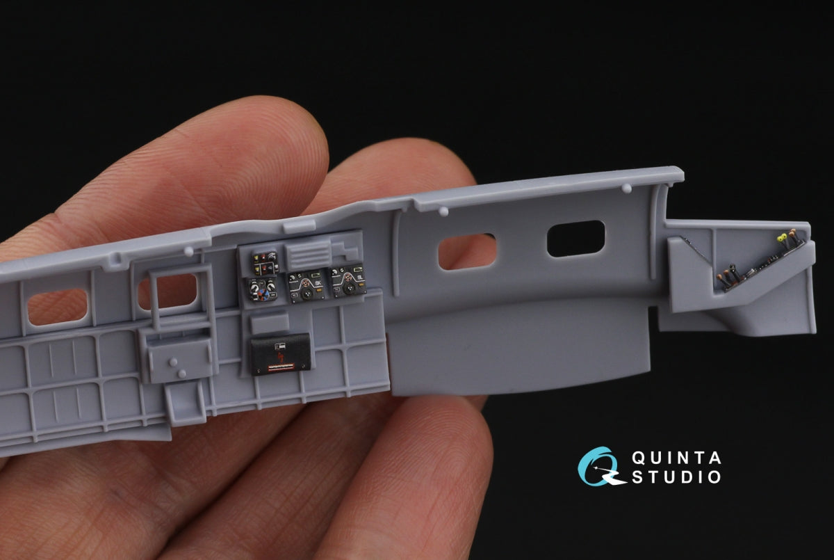 Quinta Studio QD72204 He 111 P/H 3D-Printed &amp;amp; colored Interior on decal paper (Airfix) 1/72 – immagine 7
