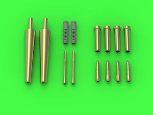 Master AM-48-165 Spitfire Mk. IIb/Vb - 20mm Hispano cannon barrels in shrouds (for Eduard model) 1/48 – Bild 2