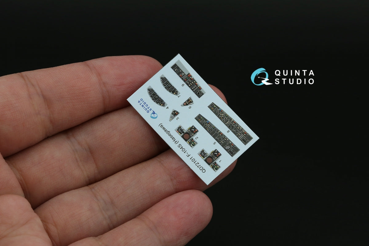 Quinta Studio QD72101 F-104S 3D-Printed &amp;amp; colored Interior on decal paper (Hasegawa) 1/72 – image 5