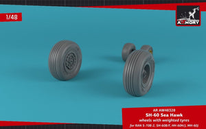 Armory Models AW48328 SH-60 Seahawk wheels w/ weighted tires 1/48 – image 2