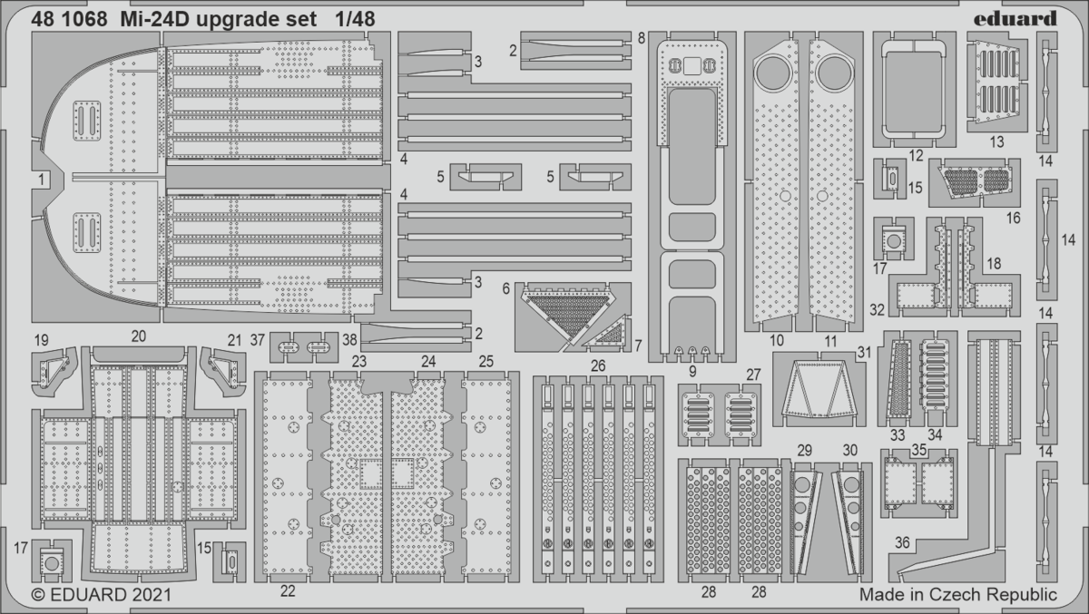 Eduard 481068 Mi-24D upgrade set EDUARD 1/48
