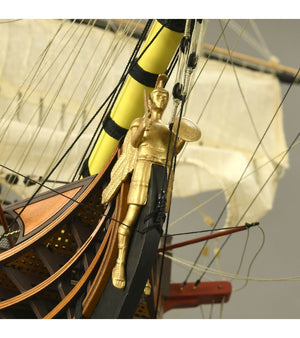 ARTESANIA LATINA 22901 Santisima Trinidad Trafalgar Ed. 1805 + figurki + miedziane poszycie 1/84