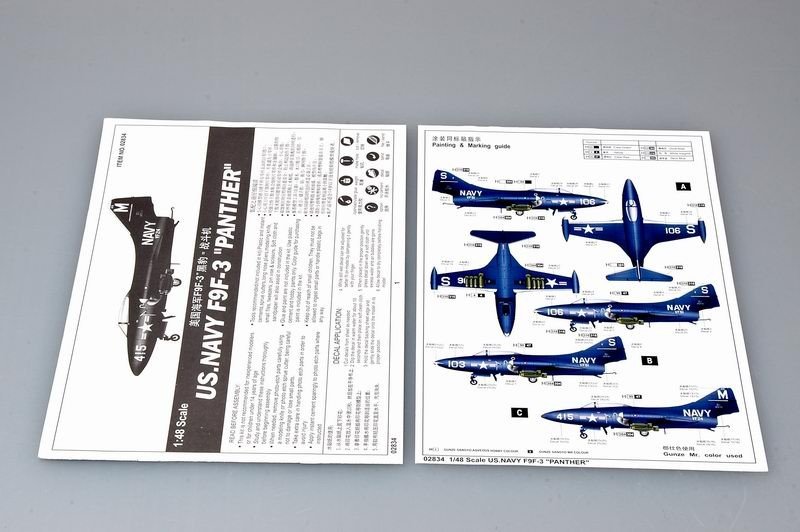 Trumpeter 02834 US.NAVY F9F-3 PANTHER 1/48 – Bild 5