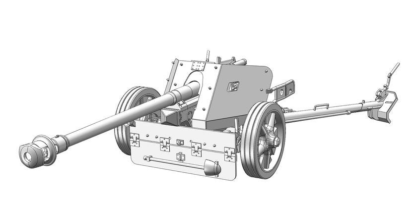 Das Werk DW35027 German 7.5cm Pak40 with 4 Figures 1/35 – imagen 3