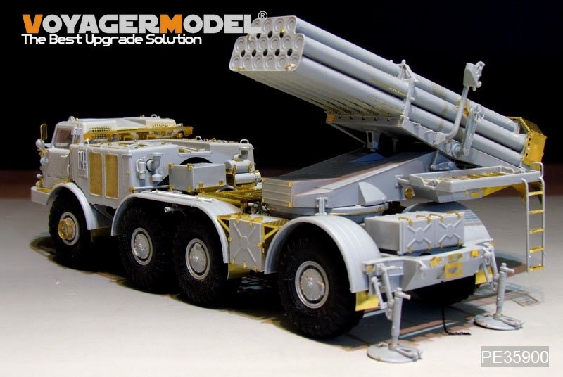 Voyager Model PE35900 Modern Russian 9P140 TEL of 9K57 Uragan(BM-27) MLRS Basic For TRUMPETER 1/35 – obrázek 6