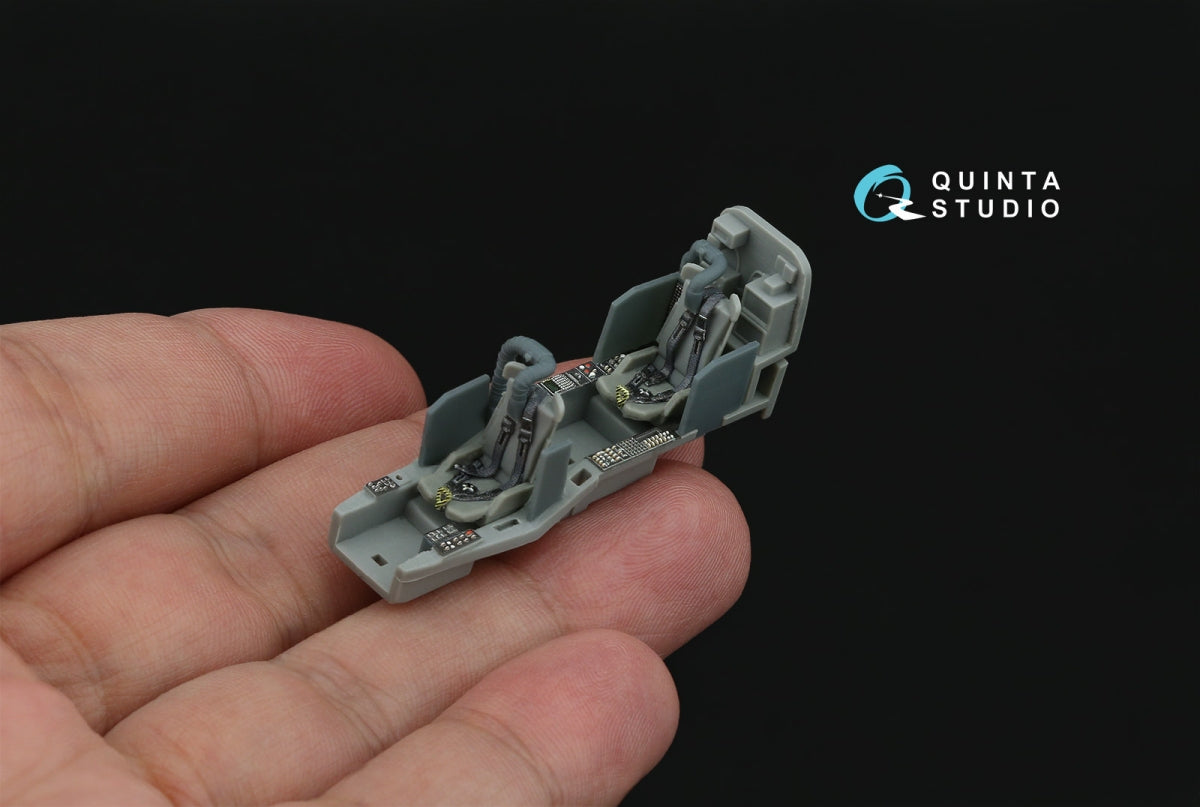 Quinta Studio QD+72190 AH-1W 3D-Printed &amp; coloured Interior on decal paper (Dream Model) 1/72