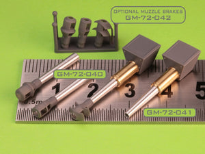 Master GM-72-042 Muzzle brake set for German 10.5cm howitzers leFH 18(M), leFH 18/40, StuH 42 (used for towed howitzers and on vehicles e.g. Wespe, StuH 42) 1/72 – Bild 3