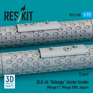 RESKIT RS72-0530 BLG-66 &amp;quot;Belouga&amp;quot; cluster bombs (2 pcs) (3D Printed) 1/72 – image 3