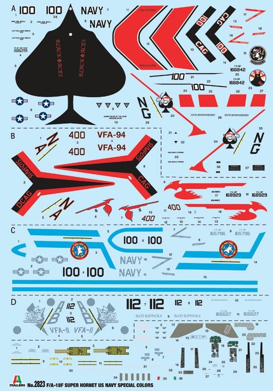 Italeri 2823 F/A-18F US Navy Special Colors 1/48 – obrázek 4