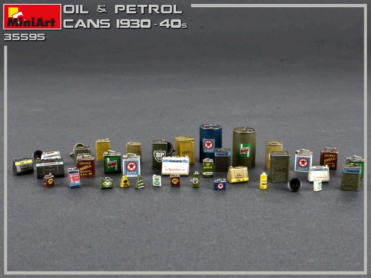 MiniArt 35595 OIL &amp;amp; PETROL CANS 1930-40s (1/35) – image 4