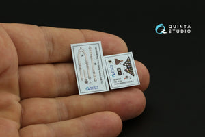 Quinta Studio QD48335 PZL P.11c 3D-Printed &amp;amp; colored Interior on decal paper (Arma Hobby) 1/48 – image 3