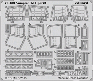 Eduard 73480 Vampire T.11 1/72 AIRFIX – zdjęcie 2
