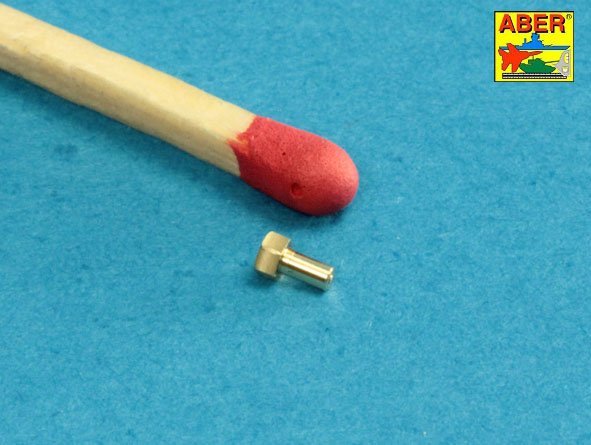 Aber 16114 AFV - Scale 1/16 Turned imitation of Hexagonal bolts 1.75 x 2.20 mm x 25 pcs. (1/16) – image 3