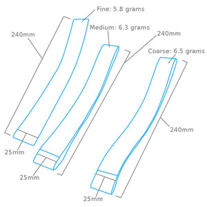 Modelcraft PFL6025-3 Sanding Bands (25mm) x 3 – imagen 2