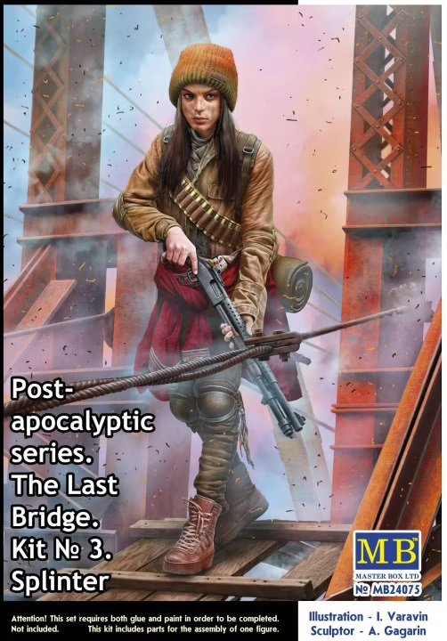Master Box 24075 Post-apocalyptic series. The LastBridge. Kit No. 3. Splinter 1/24