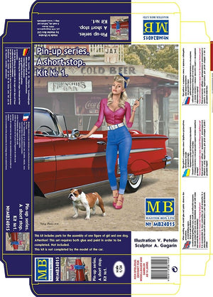 Master Box 24015 Pin-up series. A short stop. Kit No. 1 1/24 – obrázek 4