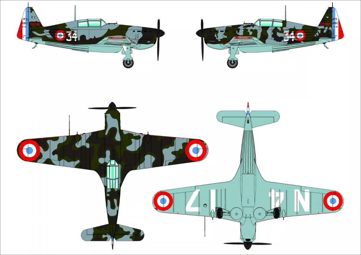 Dora Wings 48031 Morane-Saulnier MS.406C.1 - Battle Of France 1/48 – image 8