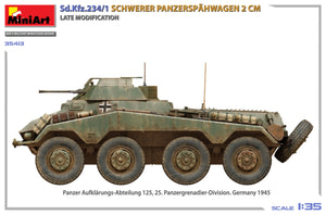 MiniArt 35413 Sd.Kfz.234/1 Schwerer Panzerspähwagen (2 cm). Late Mod 1/35 – obrázek 7