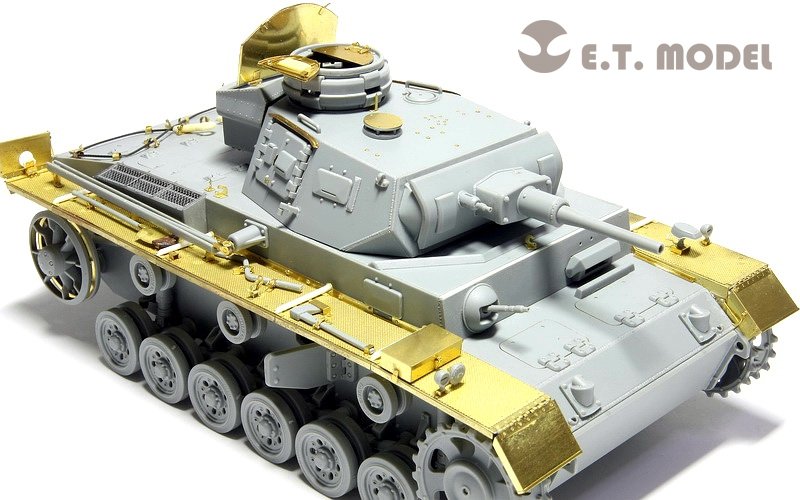 ET Model E35-030 WWII German Pz.Kpfw.III Ausf.J Basic (For DRAGON 6463/6394) (1/35) – imagen 7