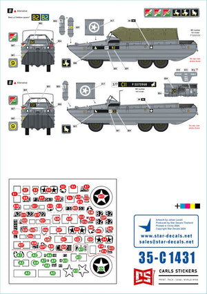 Star Decals 35-C1431 D-Day DUKW. British Amphibians #3. 101 Coy (GT) and 377 Coy (GT) RASC. 1/35 – image 2