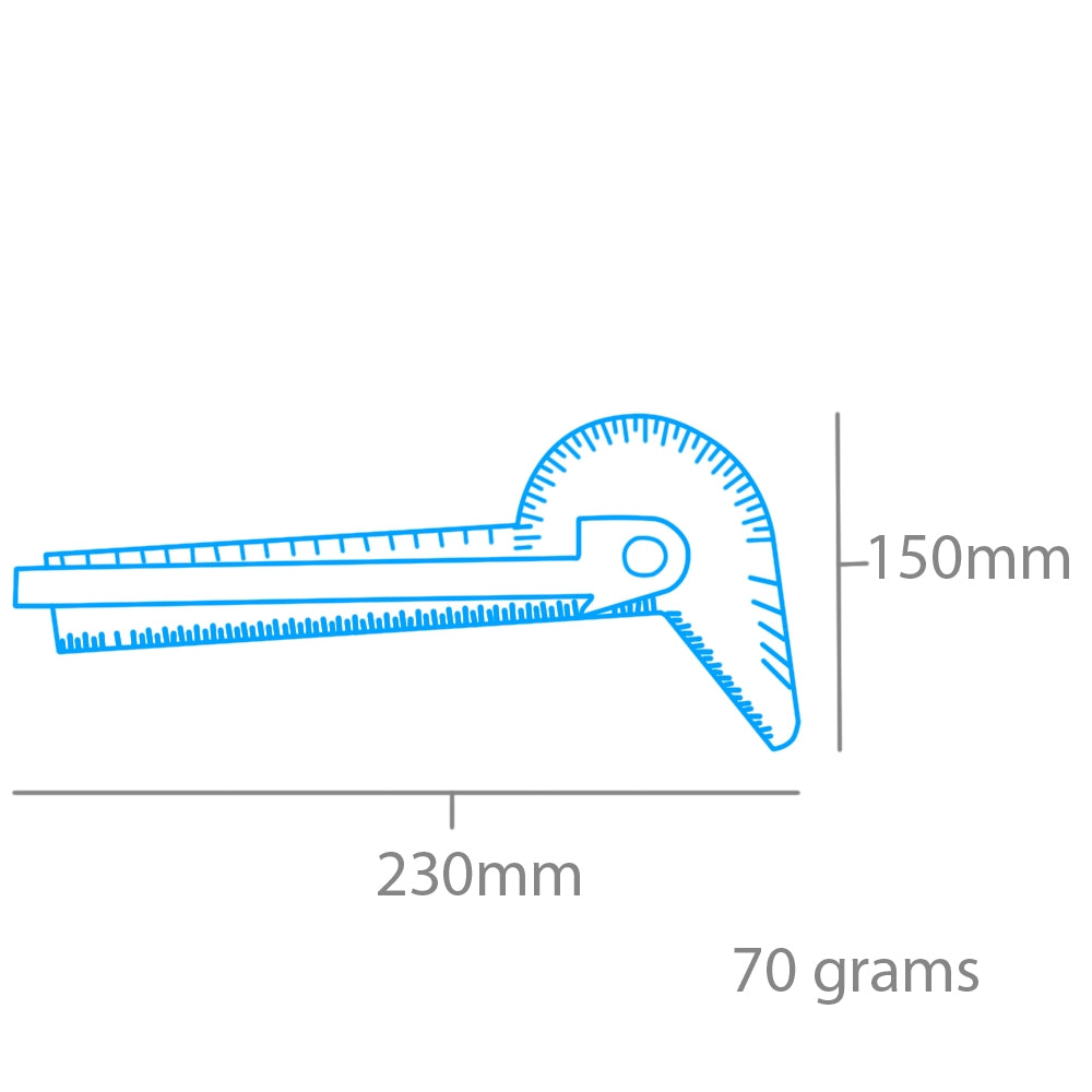 Outil d&amp;#39;angle et jauge 5 en 1 Modelcraft PGA5001 (100 mm) – image 2