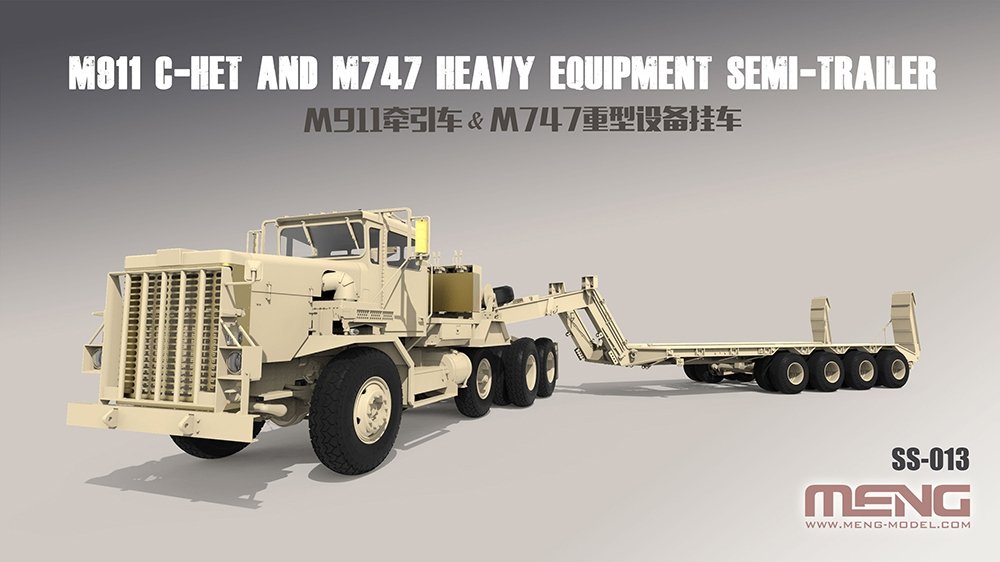 Meng Model SS-013 M911 C-HET and M747 Heavy Equipment Semi-Trailer 1/35 – obrázek 2
