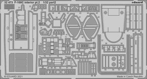 Eduard 32473 F-100C interior pt.2 TRUMPETER 1/32 – image 2