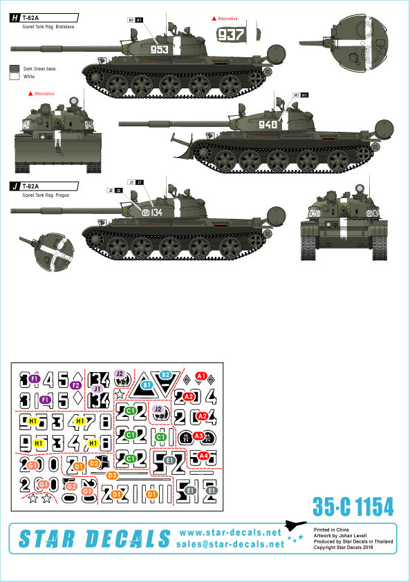 Star Decals 35-C1154 Tanks in Prague 1968 1/35 – image 2