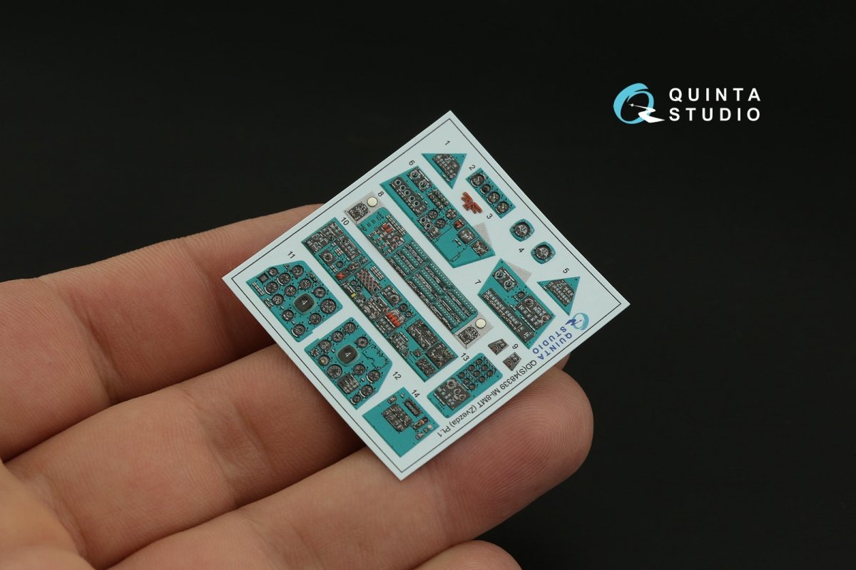 Quinta Studio QD48339 Mi-8MT 3D-Printed &amp;amp; colored Interior on decal paper (Zvezda) 1/48 – imagen 7
