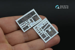 Quinta Studio QD+48590 MH-60L Blackhawk 3D-Printed &amp; coloured Interior on decal paper (ICM) (with 3D-printed resin parts) 1/48