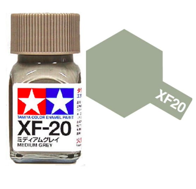 Tamiya XF20 Medium Gray (80320) Enamel Paint