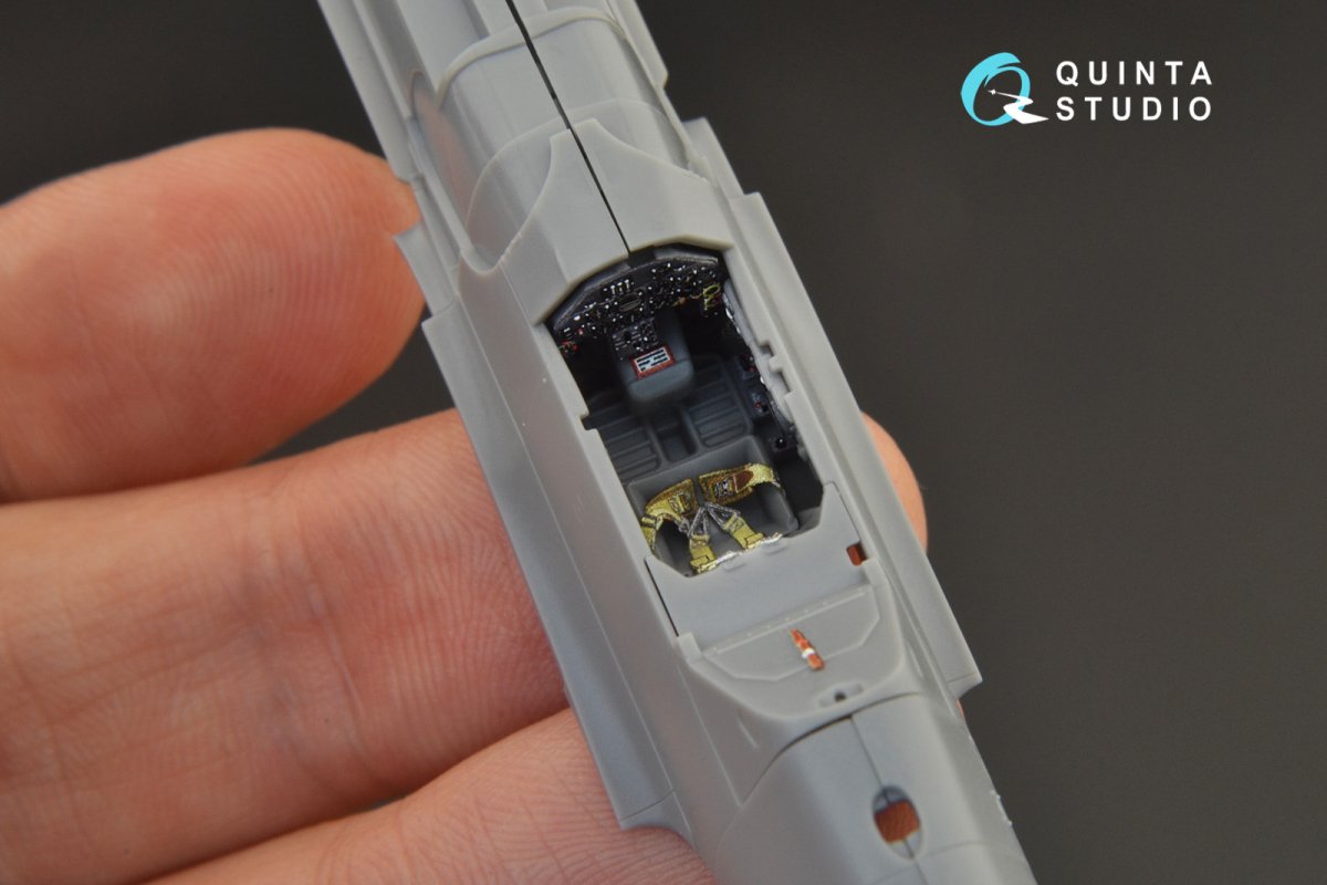 Quinta Studio QD72037 Bf 109 G-6 3D-Printed &amp;amp; colored Interior on decal paper (Tamiya) 1/72 – Bild 5