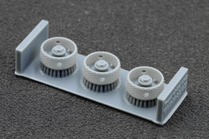 ScaleX WM 35023S Unimog 404 11.0R20 X Sagged v2 Sagged wheel set (for AK-Interactive, ICM, Revell) 1/35