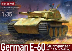 Modelcollect UA35011 Poing de guerre, char lourd allemand E-60 de la Seconde Guerre mondiale avec deux canons d&amp;#39;assaut de 128 mm, échelle 1/35