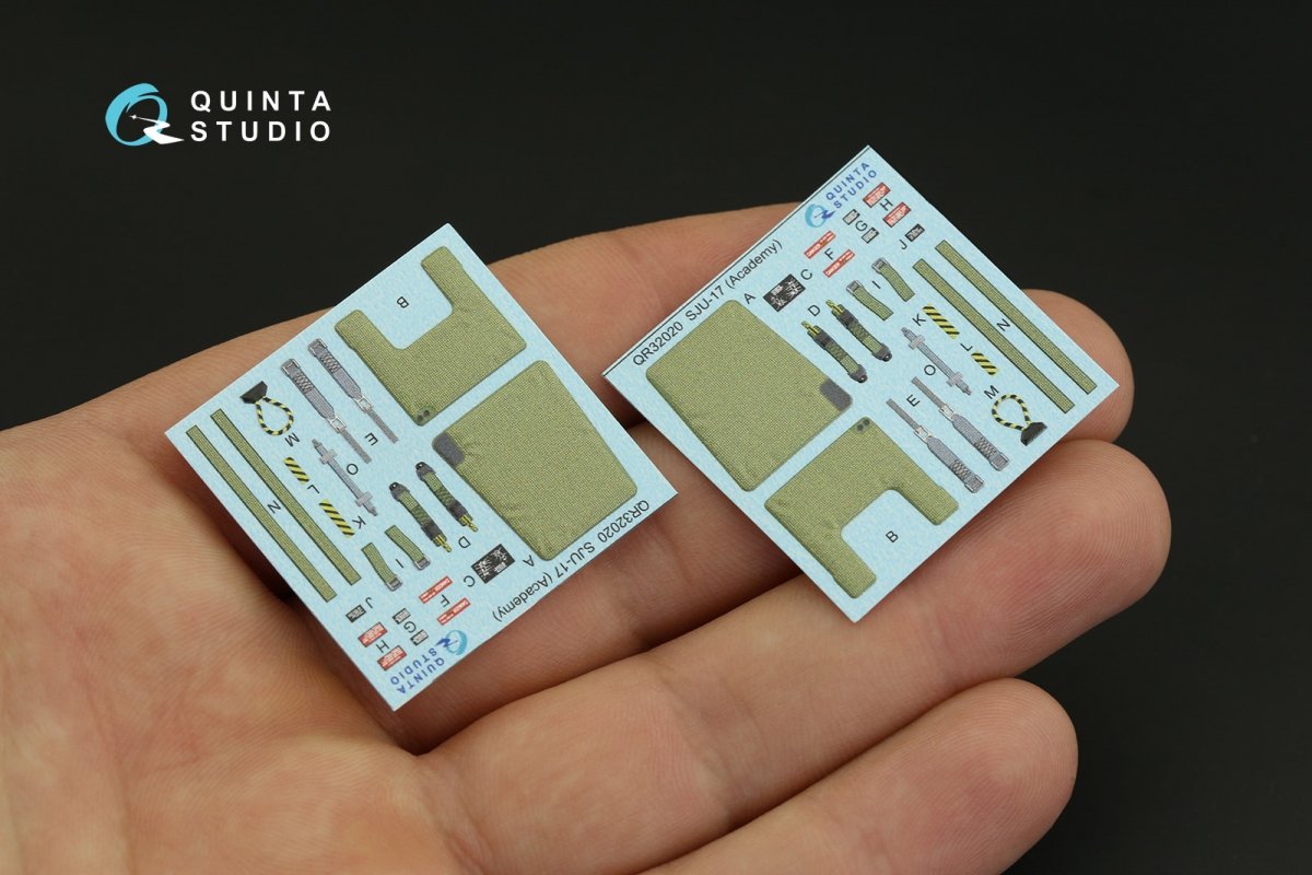 Quinta Studio QD32147 F/A-18B 3D-Printed &amp;amp; colored Interior on decal paper (Academy) 1/32 – image 6