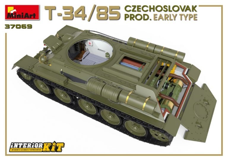 Miniart 37069 T-34/85 Czechoslovak Prod. Early Type 1/35 – obrázek 3