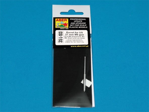 Canon Aber 35L-103 pour canon américain M6 de 37 mm adapté aux chars M8 Greyhound, M3, M5, Grant et Lee (1/35) – image 4