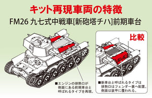 Fine Molds FM26 IJA Main Battle Tank Type 97 improved &amp;quot;Shinhoto Chi-Ha&amp;quot; 1/35 – obrázek 4