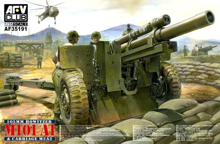 AFV Club 35191 American M 101 A1 105mm Howitzer 1/35