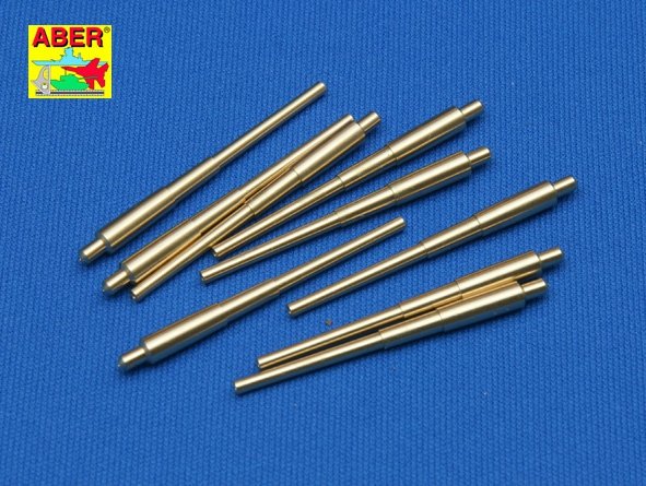 Aber 350L-05 Ensemble de 9 canons de 406 mm de long pour navires américains destinés aux tourelles sans protection anti-explosion : North Carolina, Washington (1/350)